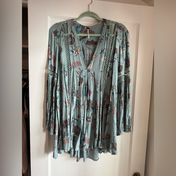 Free People Just the Two of Us Top, Light Blue XS - Picture 12 of 16